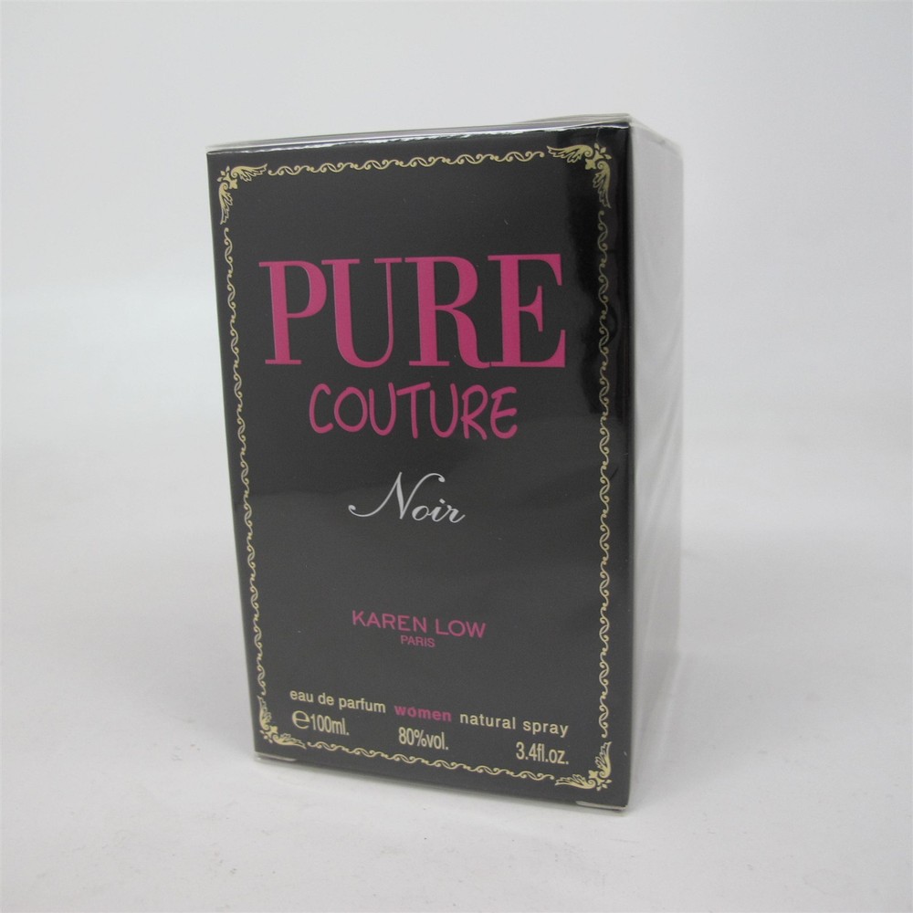PURE COUTURE NOIR by Karen Low 100 ml/ 3.4 oz Eau de Parfum Spray NIB