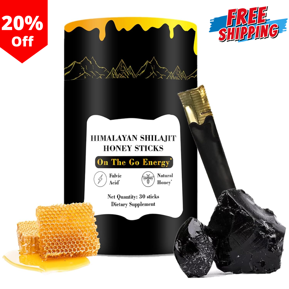 Pure Himalayan Shilajit Energy Sticks with Organic Honey for Endurance US Stock