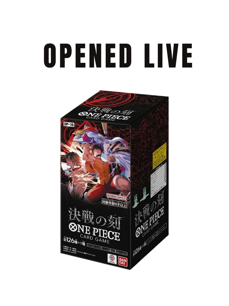 [OPENED LIVE] Japanese One PIece OP16 - The Time of Battle Booster Box