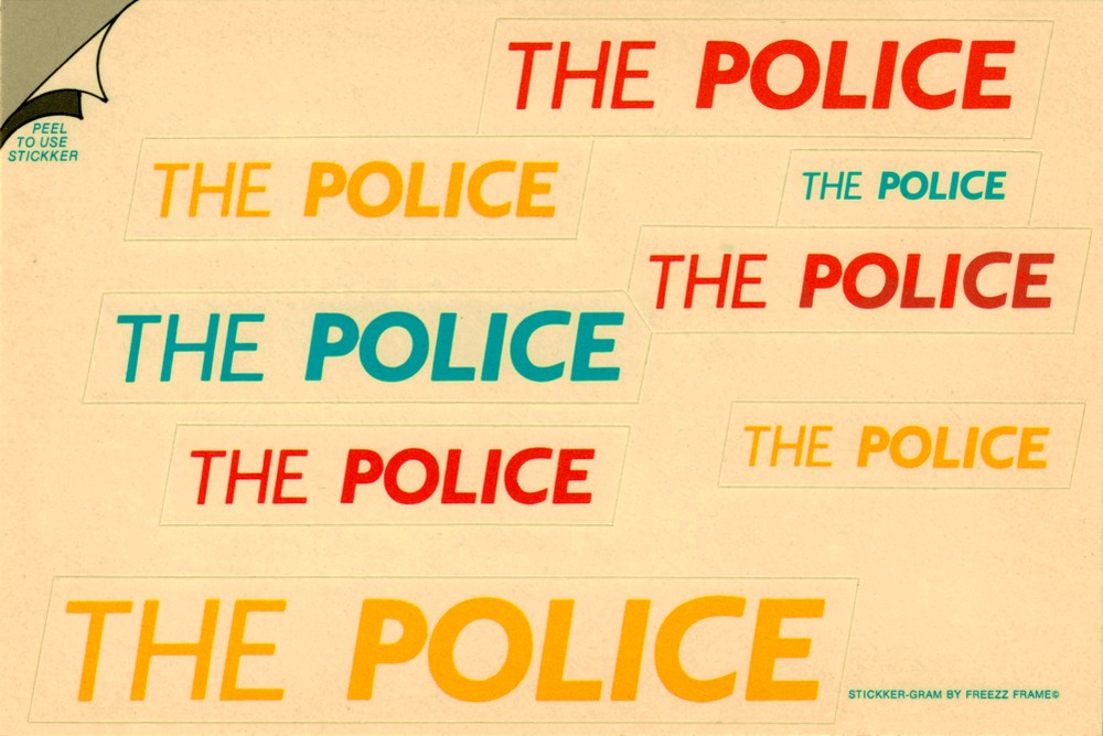 Sticker Pack - The Police Stickker-Gram 1980s Vintage Rock Music New Gift #7073