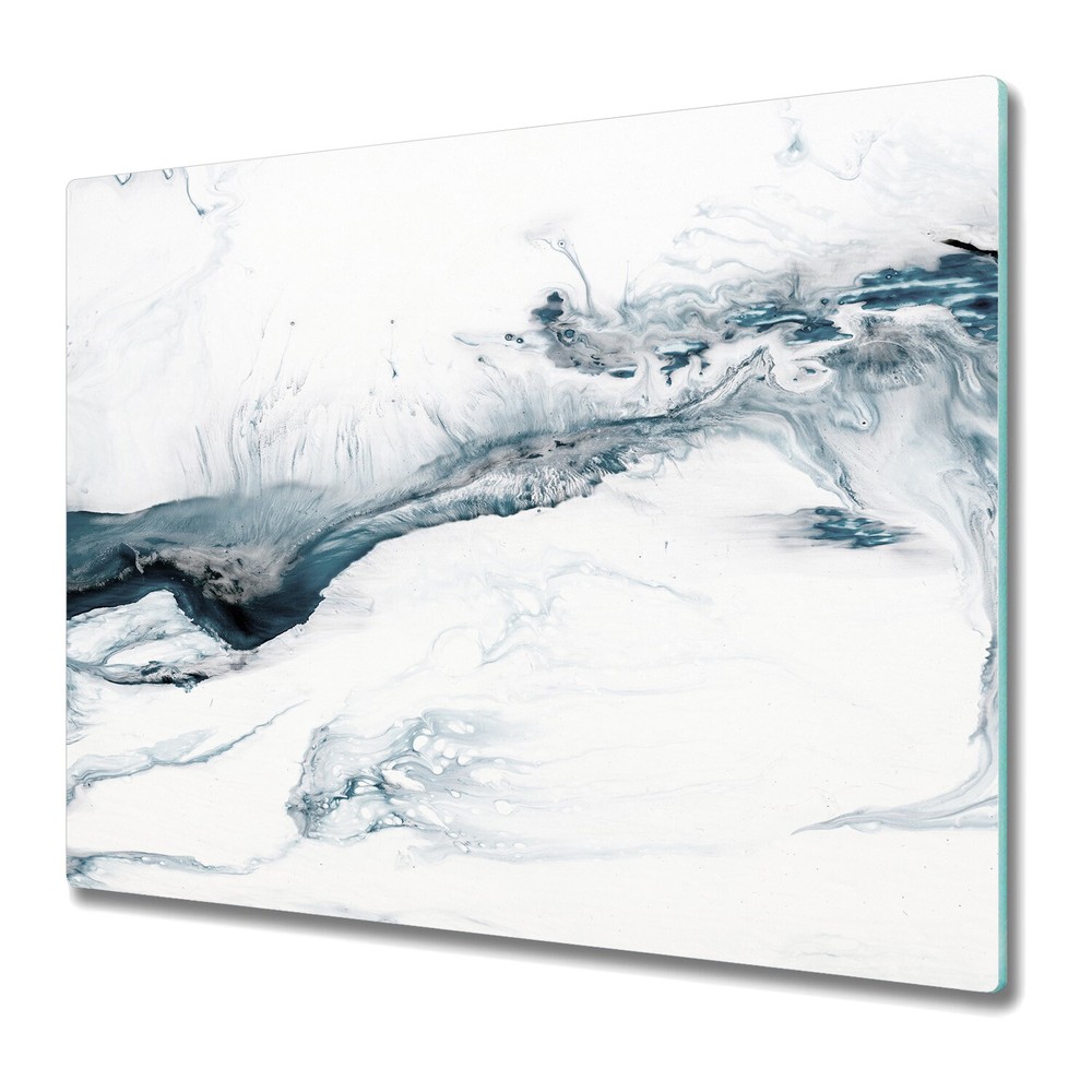 Glass Surface Protector with Splash Paint Splatter Ink Marble Design 60x52