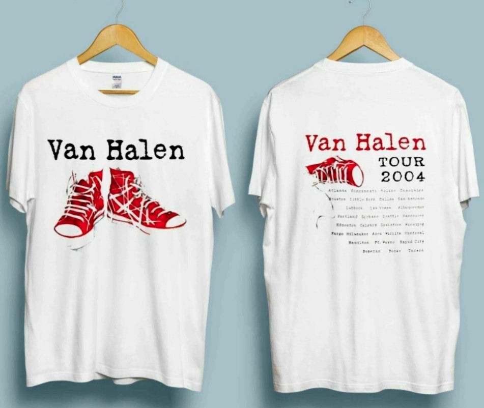 New Vintage Van Halen Tour 2004 T-Shirt