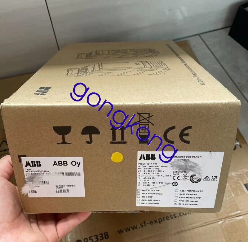 ABB ACS355-03E-05A6-4 frequency converter 3PH 2.2KW new Via FedEx or DHL