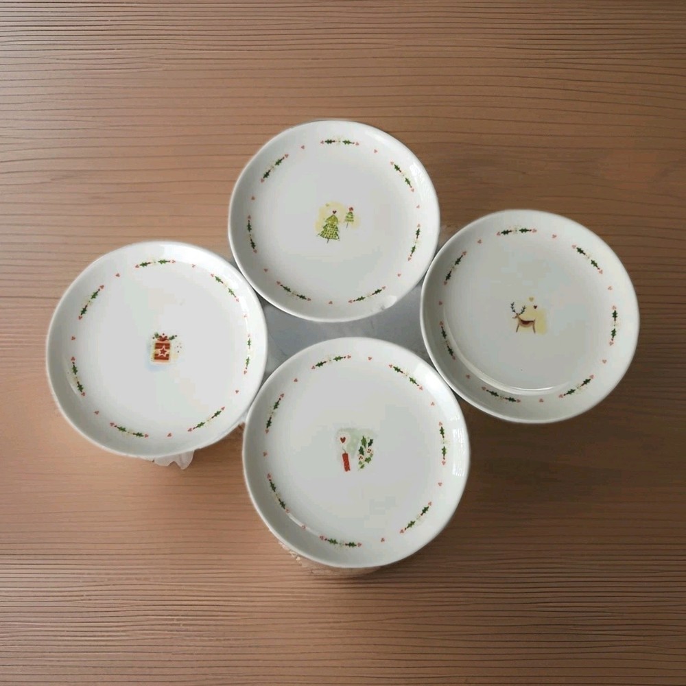 Vintage 2002 Set of 4 Boston Warehouse HAPPY HOLIDAYS 6