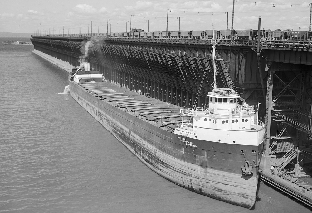 1941 Ore Docks, Allouez, Wisconsin Vintage Old Photo 13