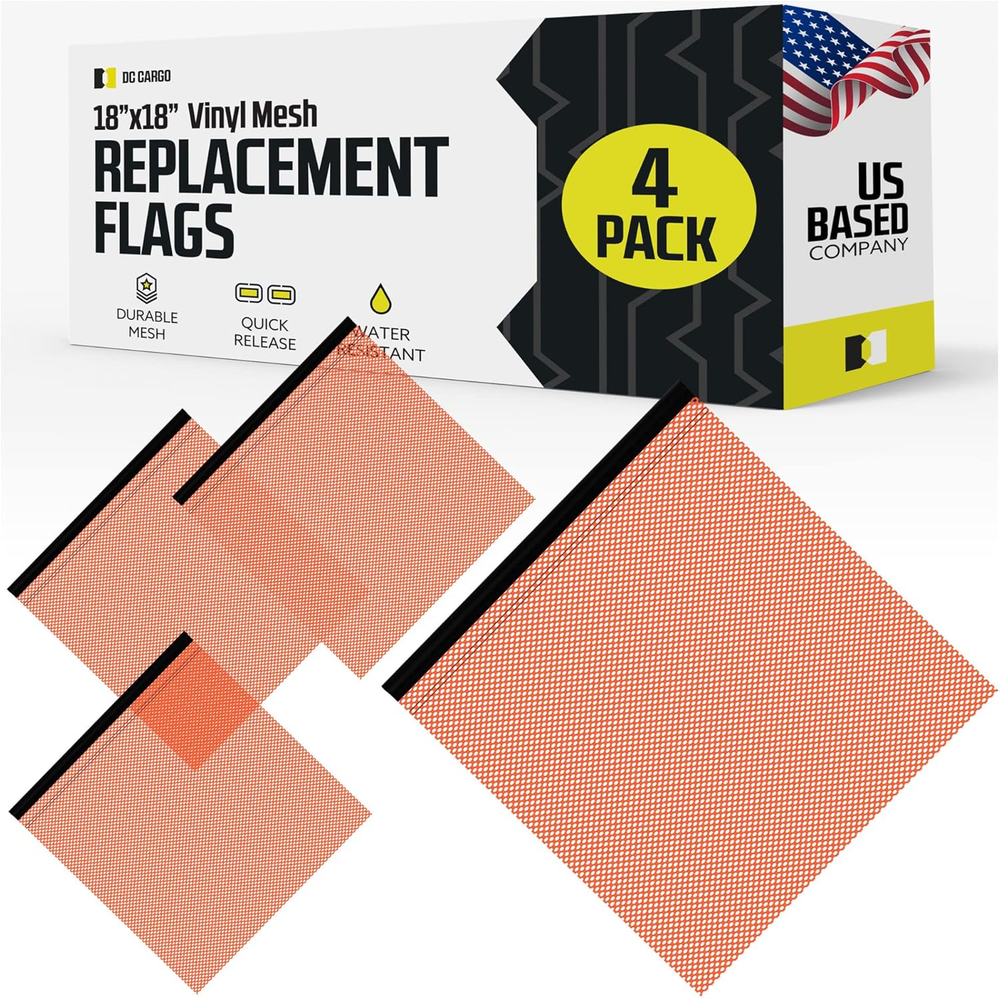 DOT Compliant DC Cargo Quick Release Flag Mount for Trucks and Cars