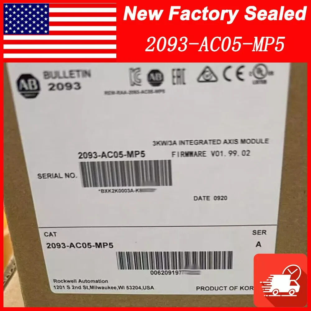 NEW 2093-AC05-MP5 Kinetix 2000 Integrated Axis Module 2093AC05MP5 Free Tax