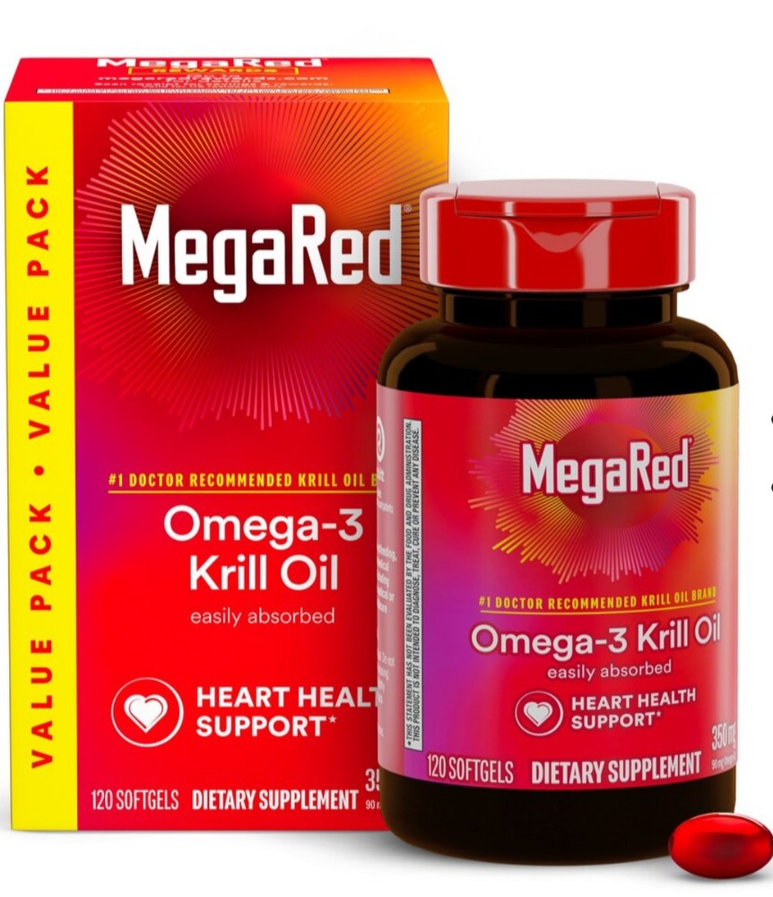 Schiff MegaRed Omega-3 Krill Oil Softgels -120 Count