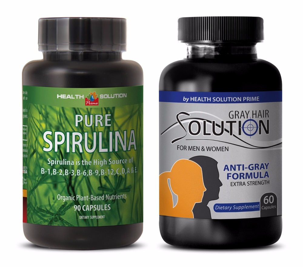 Energy booster - ANTI GRAY HAIR – SPIRULINA COMBO - zinc hair growth