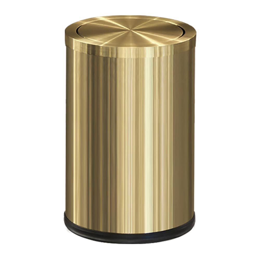 Antique Gold Trash can,Gold Bathroom Trash can with lid，Small Trash Can with ...
