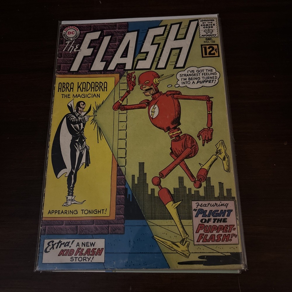 The Flash #133 (DC Comics December 1962) 2nd Abra Kadabra,1st Cover Vg--image