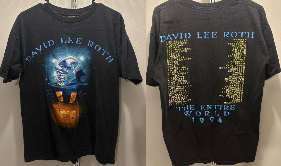 David Lee Roth 1986 World Tour 2sides T-shirt All S to 5XL UR619