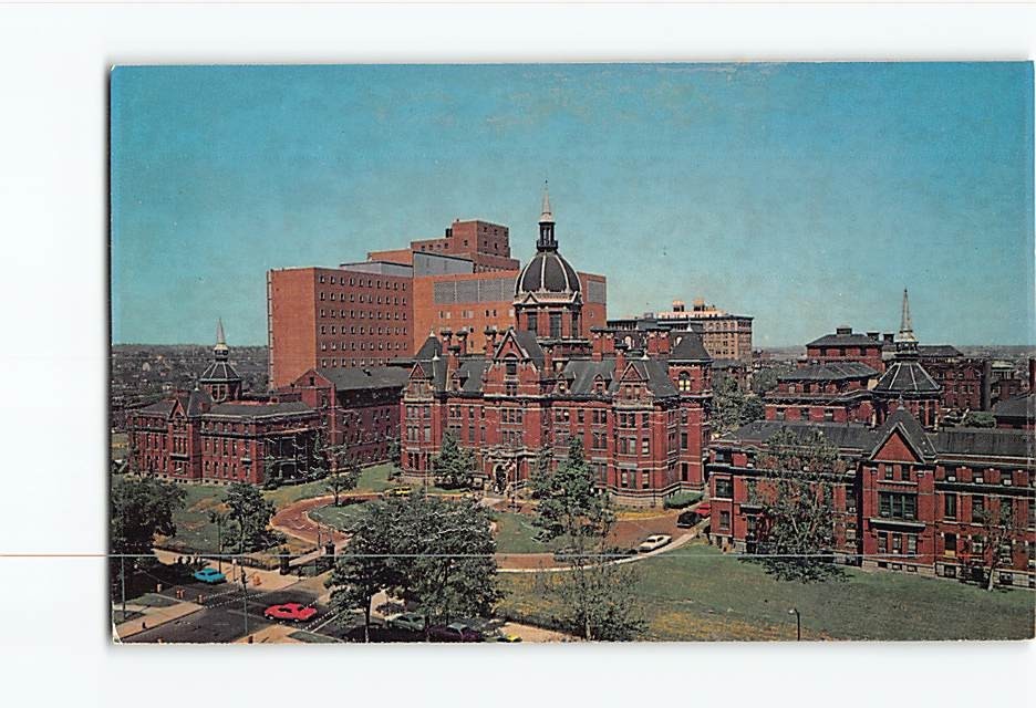 Postcard Johns Hopkins Hospital Baltimore Maryland USA