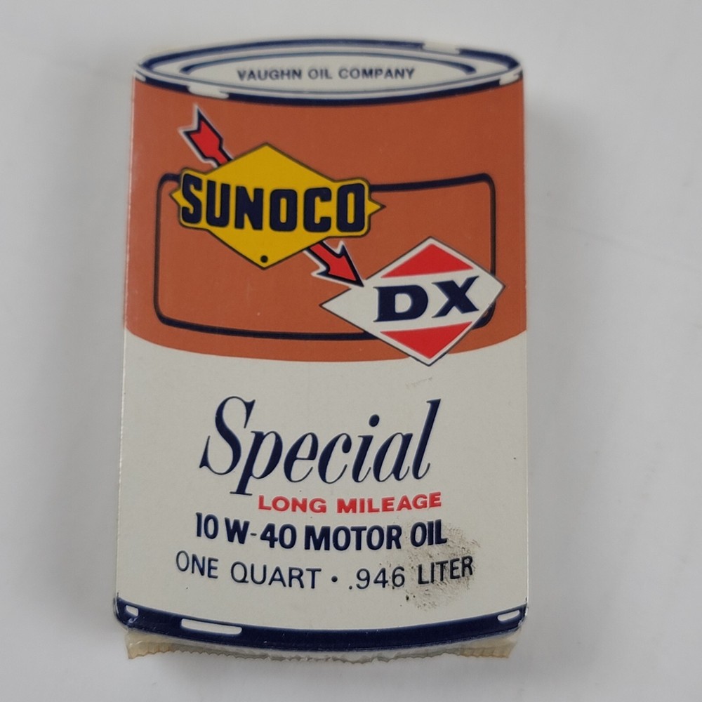 Sunoco DX Gasoline Advertising Motor Oil Can Playing Cards Deck Factory Sealed