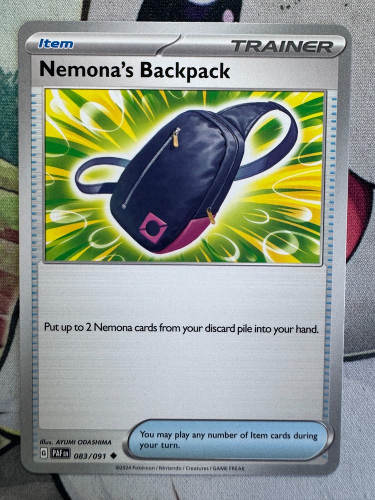 Nemona's Backpack Non Holo English Pokemon TCG BKAN312