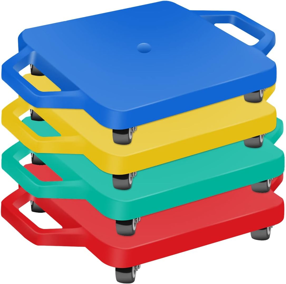 Sports Scooter Board with Handles, Floor Scooter, Sitting Scooter Board for Kids