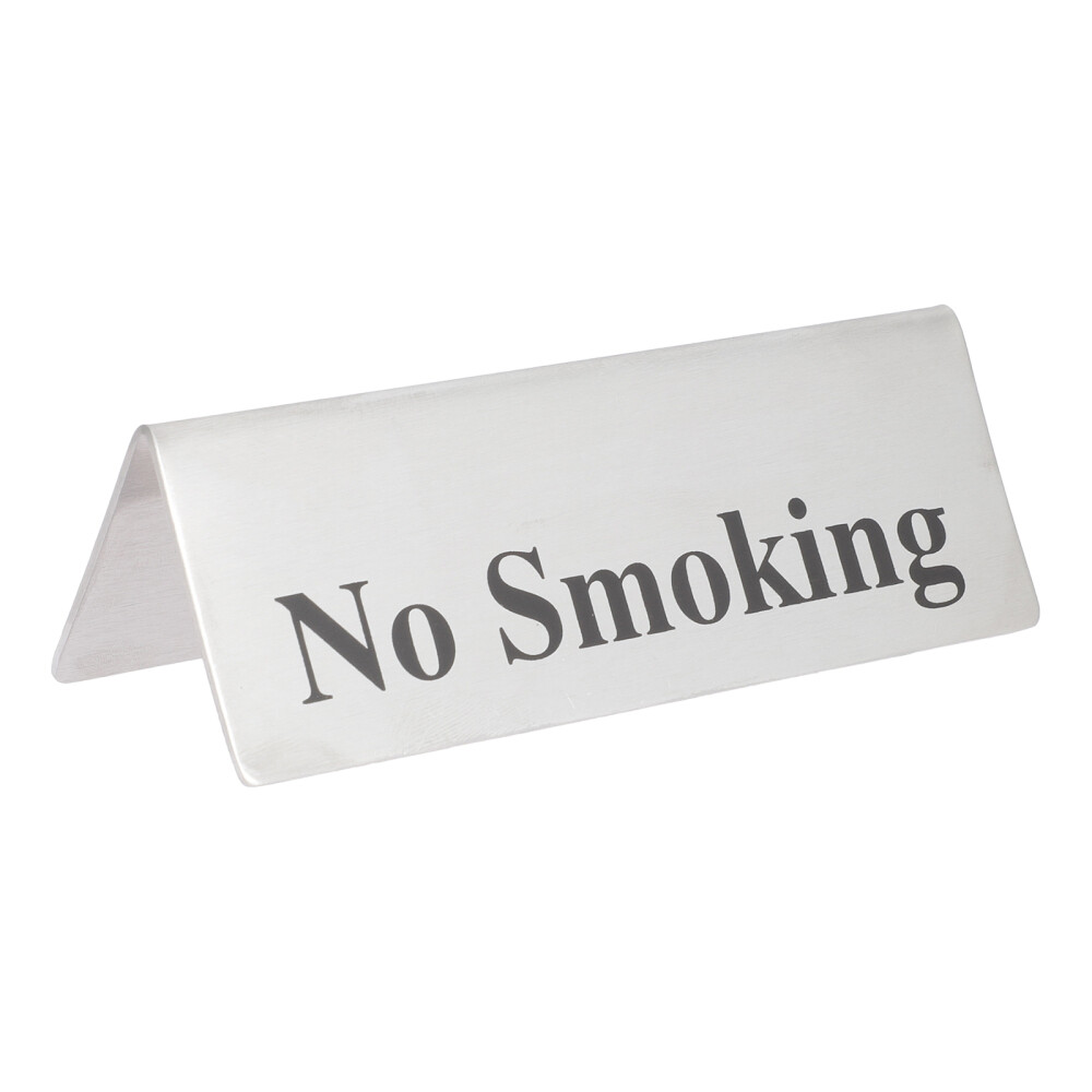 Stainless Steel Desk Sign Neon Signs for Wall Fire No Stickers