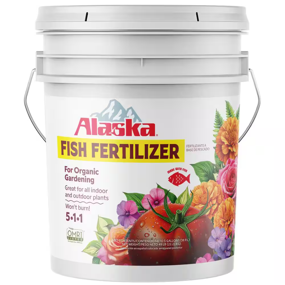 640 Oz. (5 Gal.) Organic Gardening Liquid Fish Emulsion Plant Food Fertilizer Co