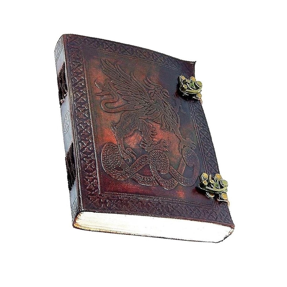 Genuine Leather Diary Handmade 6x8 Lined 200 Pages Double Lock Journal