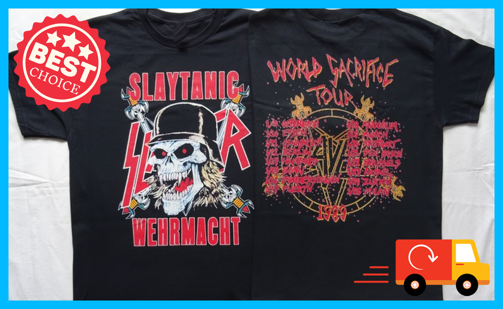 Slayer Slaytanic Wehrmacht 1989 World Tour Vintage T-Shirt