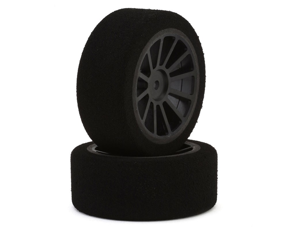 Kyosho Avantie 1/10 On Road Touring Car Front Foam Tires (Black) (2)w/12mm Hex