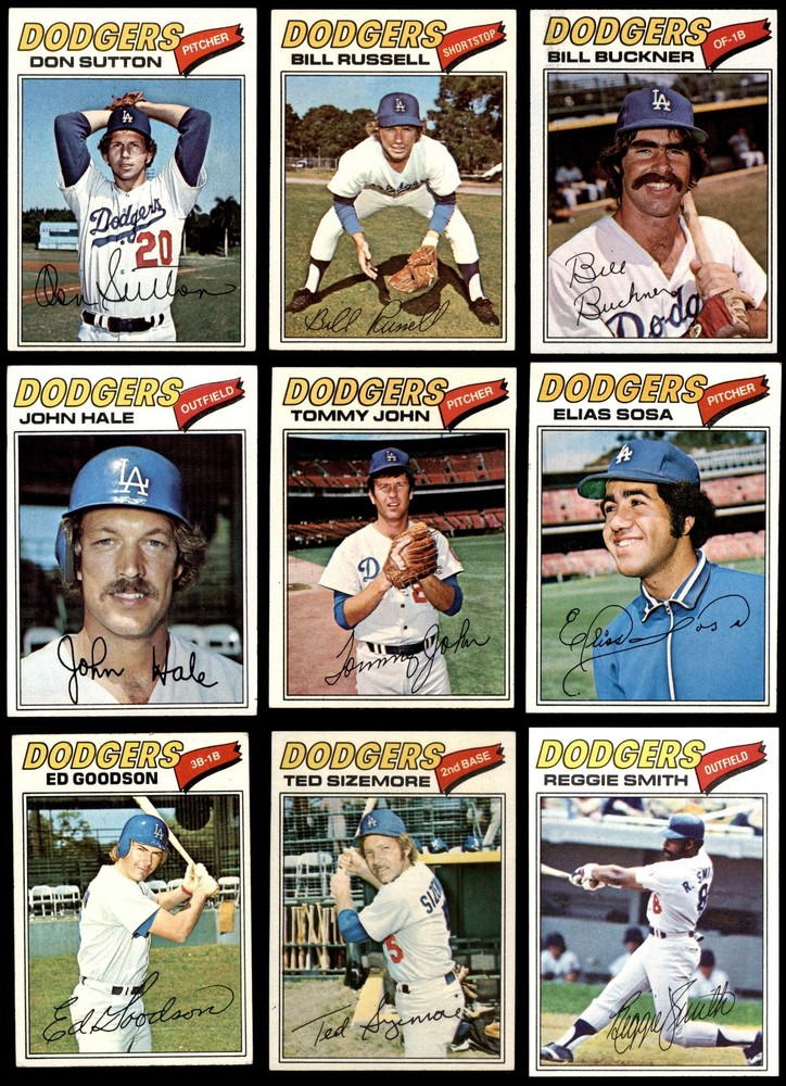 1977 Topps Dodgers Near Team Set 4.5 - VG/EX+ 7116739 (18 / 26 cards)