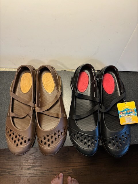 Skechers Mary Janes Brown x 3 Pair Sizes 9-1/2, 10, 11 & Black x 2 Pair Size 11