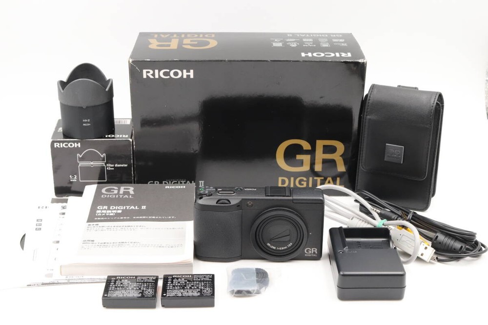 [Exc+5] RICOH GR DIGITAL II Digital Camera - Black Color From JAPAN #36