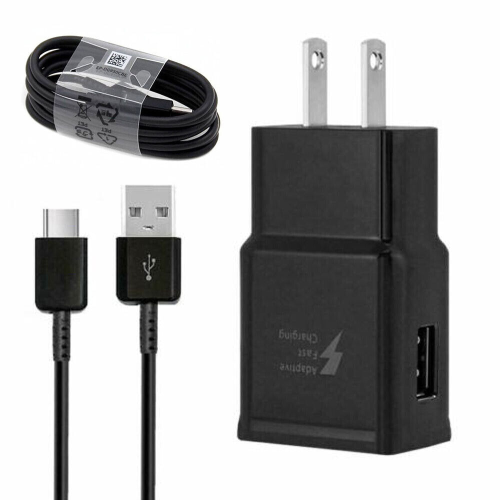 New 4FT USB-C Sync & Fast Charging Cable with Universal Wall Charger Plug