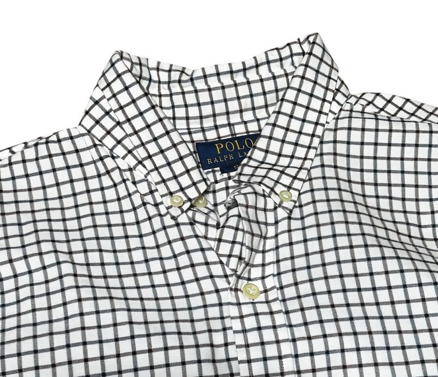 Polo Ralph Lauren Slim Fit Plaid Button Down Shirt Men Large