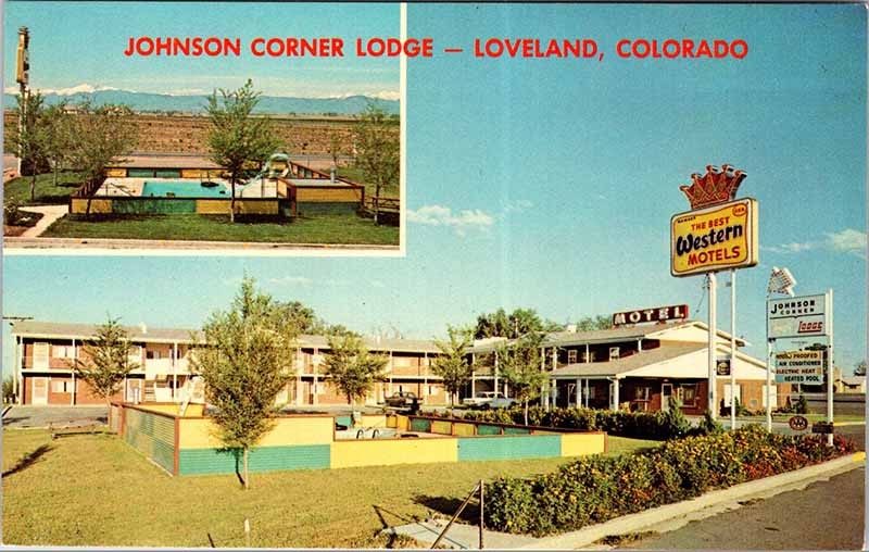 Postcard LODGE SCENE Loveland Colorado CO j/01 AM9027