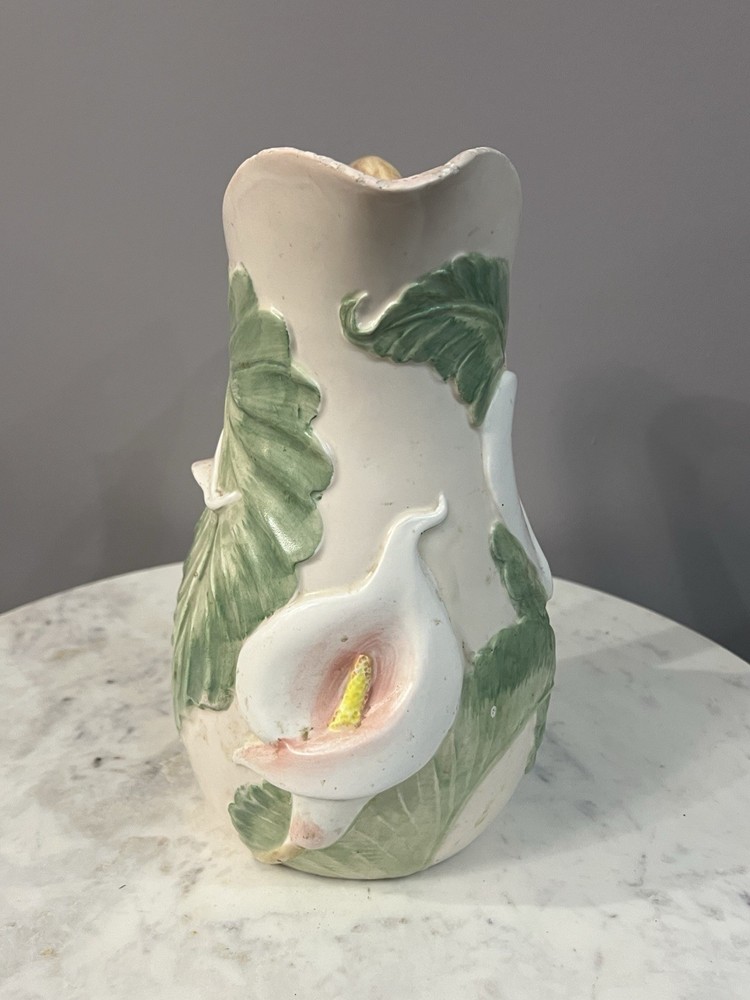 10” 1987 Fitz and Floyd Calla Lily of the Valley 2-Quart Pitcher