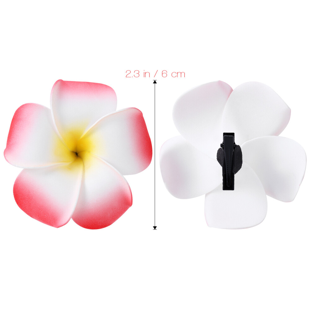 24Pcs  plumeria hair clip flower clips for hair flower hair clip 2.4 Inch