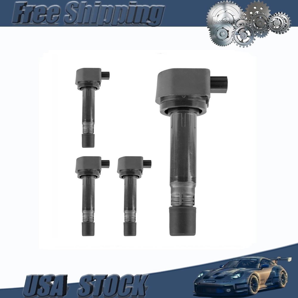 4PCS Ignition Coil Pack Compatible with 2007-2011 Honda Civic 1.8L UF582