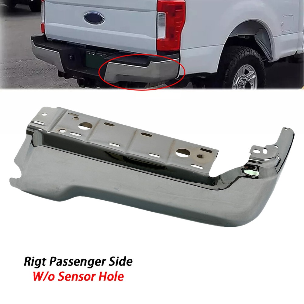 NEW Chrome Rear RH Passenger Side Bumper Face Bar for 2017-2022 Ford F-250 F-350