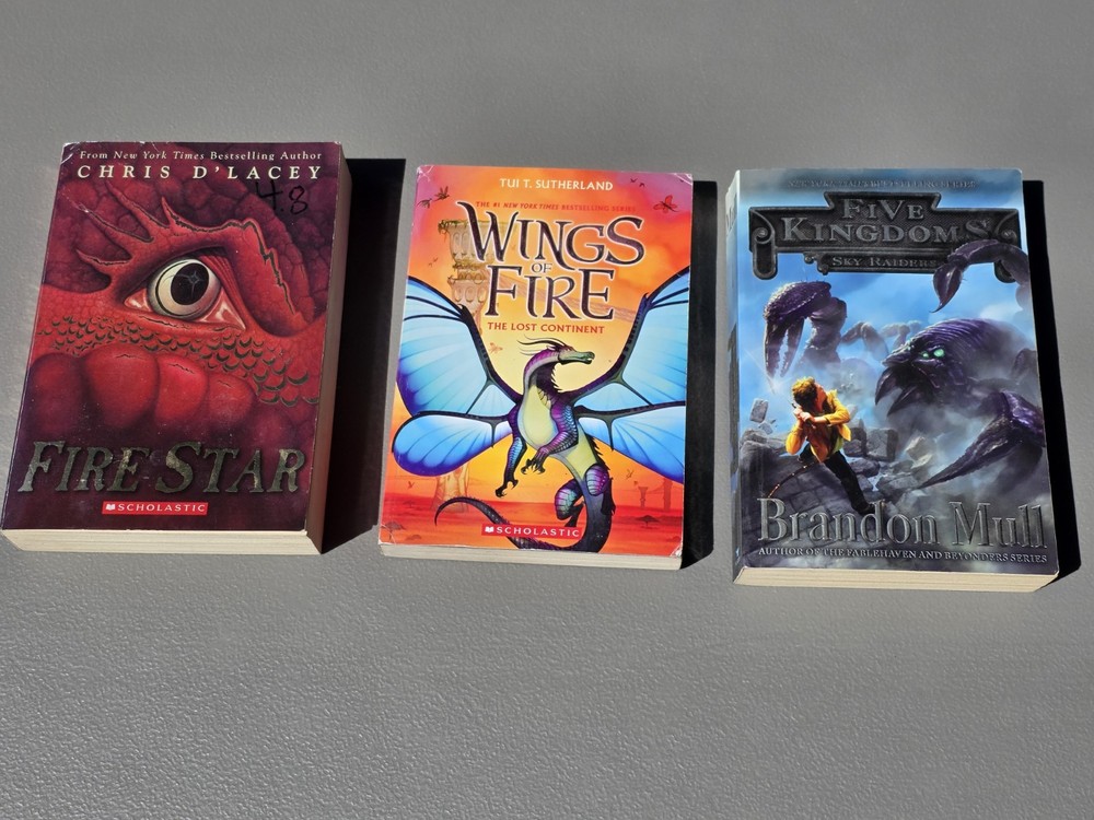 Fantasy Paperback Books Lot Of 3 Various Authors  (GOOD CONDITION) - DRAGONS