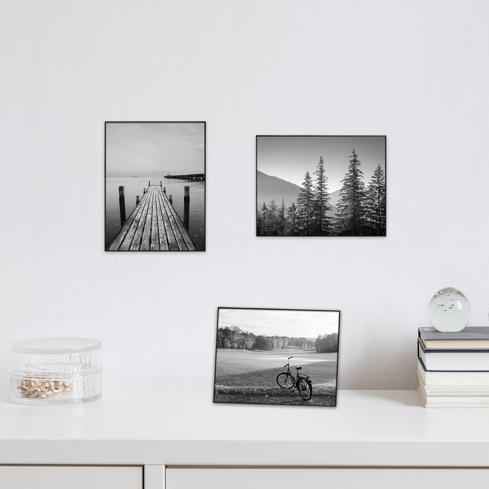 8X10 Front Loading Picture Frames, Black