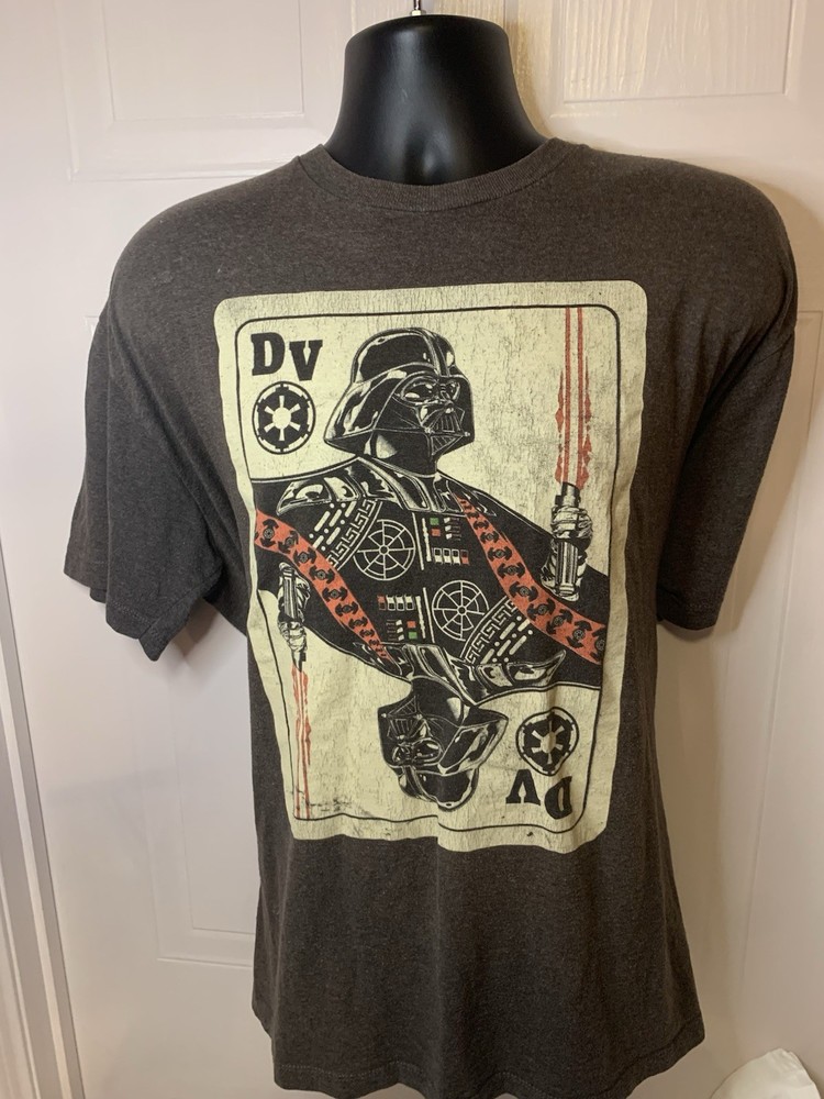 Star Wars Fifth Sun Men's Gray Darth Vader Short Sleeve T-Shirt 2XL