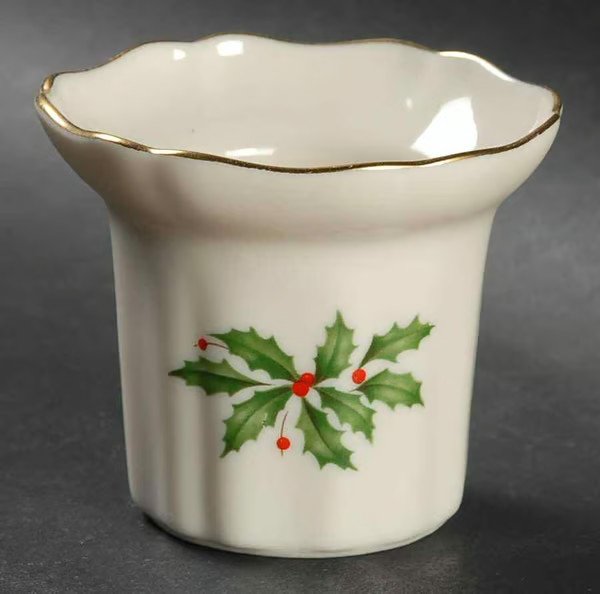 Lenox Holiday Dimension Collection Holly & Berry Votive Candleholder 2