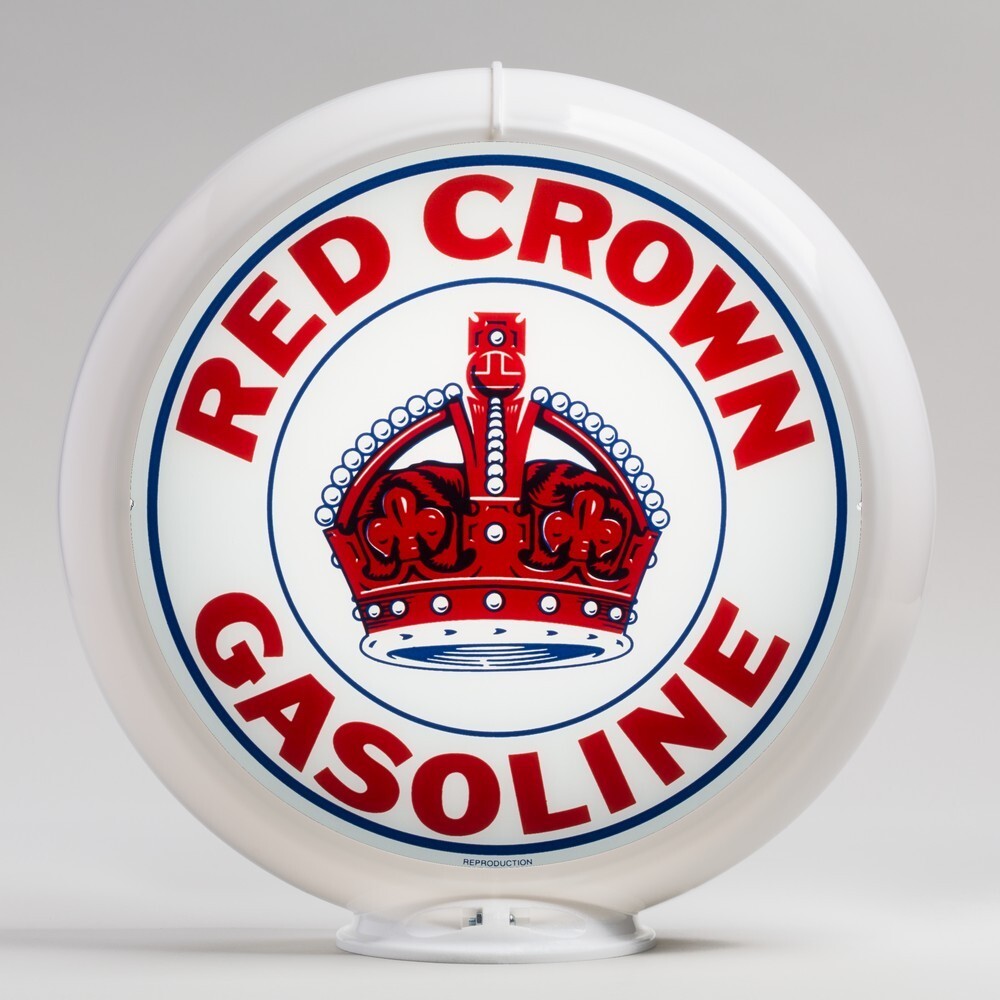 Red Crown (Indiana) Gas Pump Globe 13.5