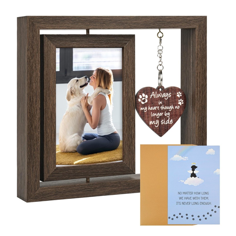 Dog Memorial Gifts for Loss of Dog with Dog Sympathy Card，Stylish 4x6 Inch Wa...
