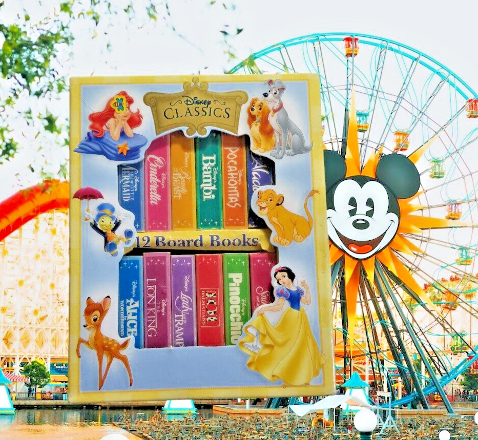 Disney Classics 12 Sturdy Board Books Set Small Books Easy for Little Hands