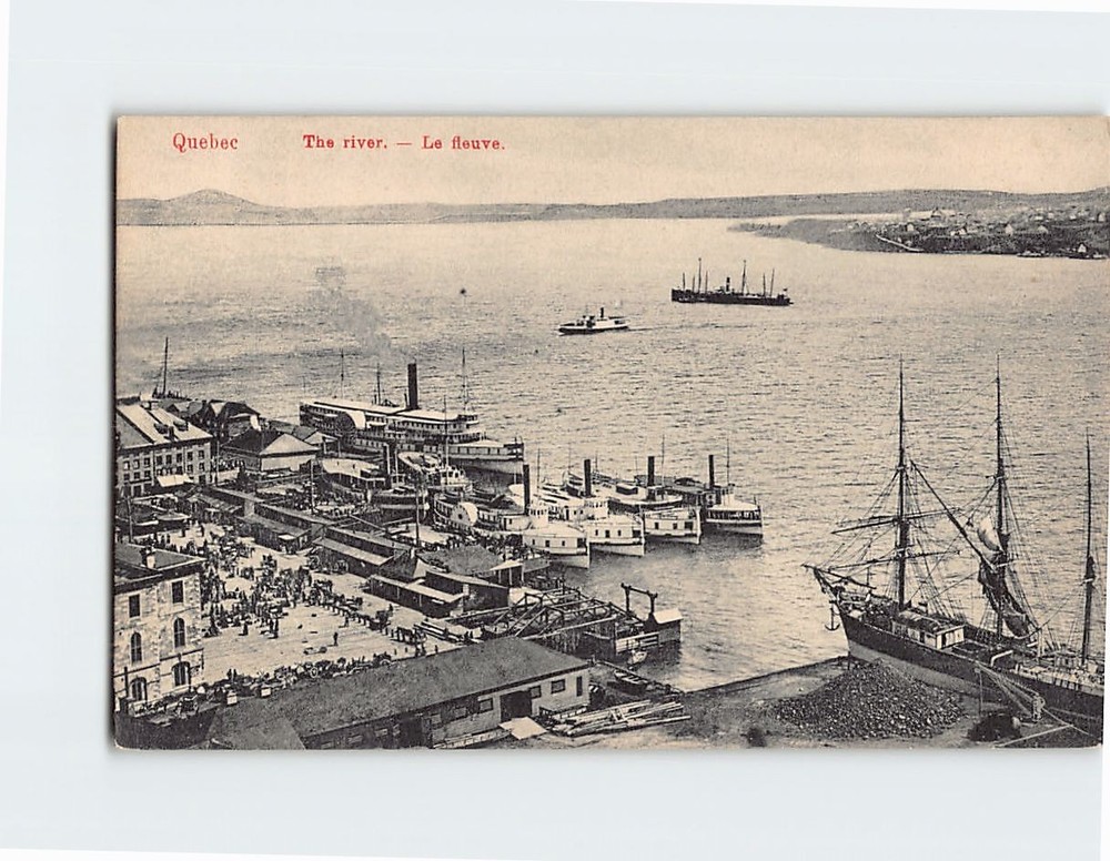 Postcard The River Quebec Canada