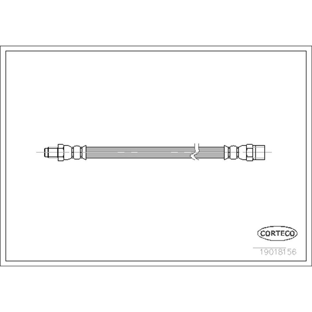 Corteco 19018156 Brake Hydraulic Hose