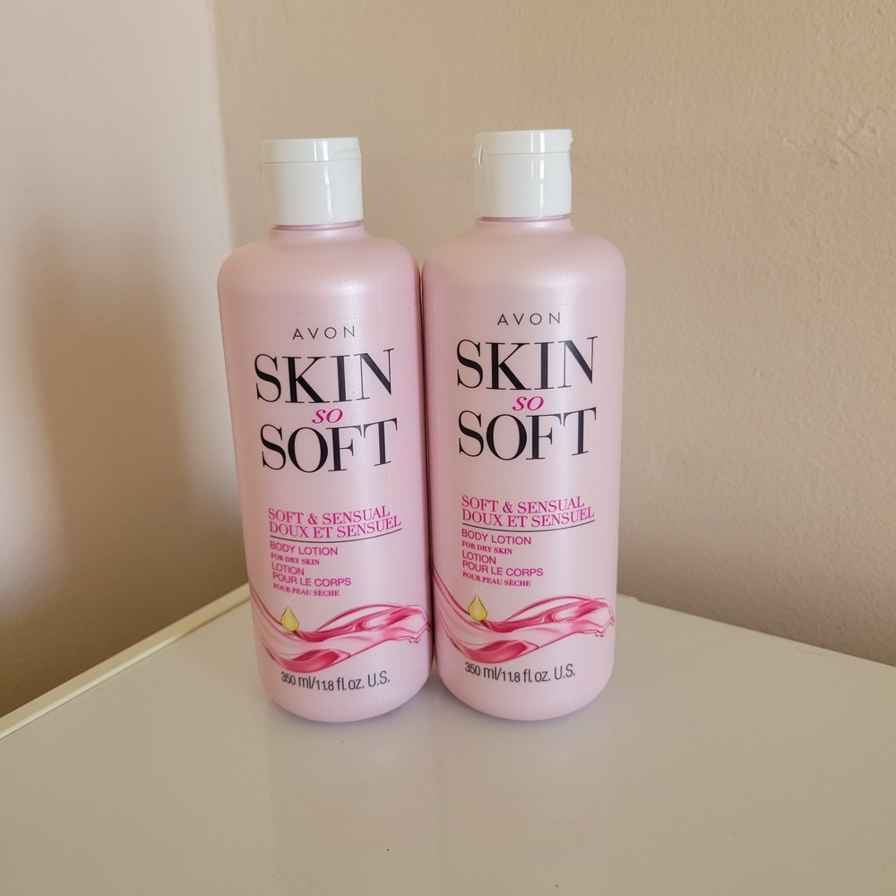 Avon Skin So Soft-Soft  & Sensual Body Lotion 11.8oz Lot Of 2