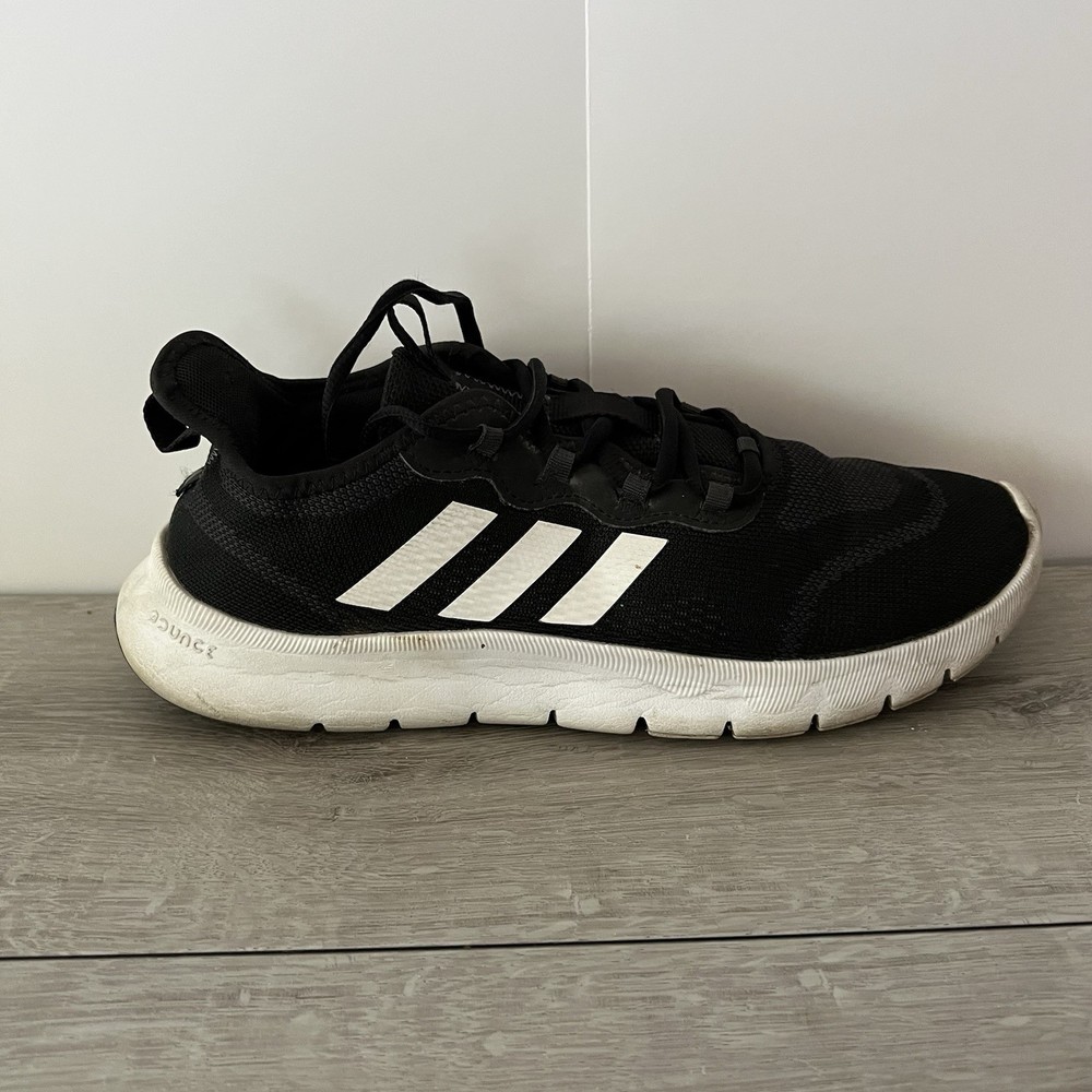 Adidas Nario Move Women size 7 Running Shoe Black Athletic Trainer Sneaker