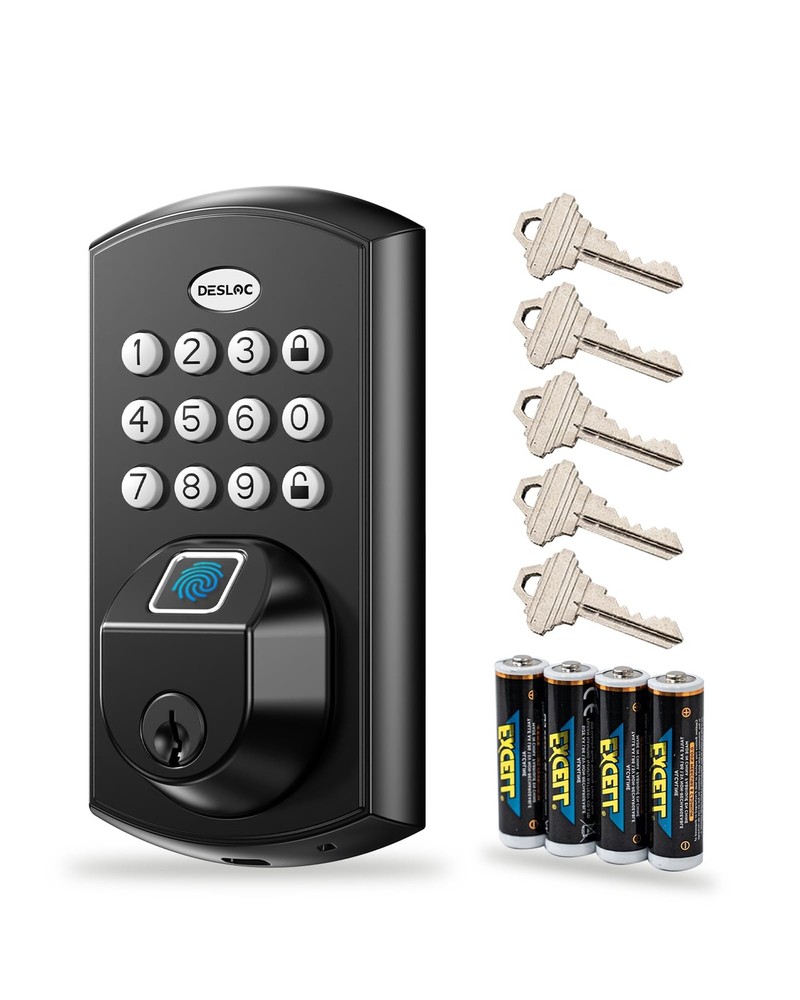 Smart Keyless Fingerprint Entry Door Lock with Keypad and Deadbolt – A100F