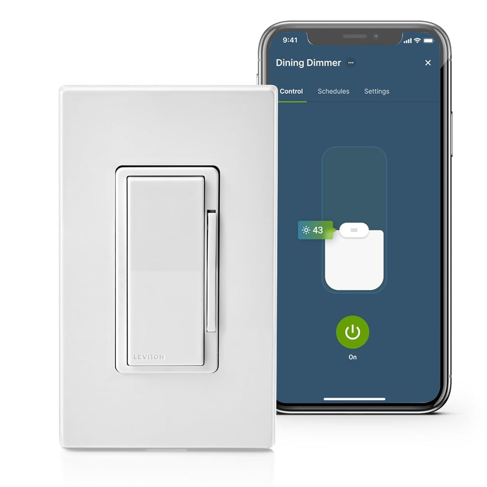 Leviton Decora Smart Dimmer Switch, Wi-Fi, Works with Matter, My Leviton, Alexa,