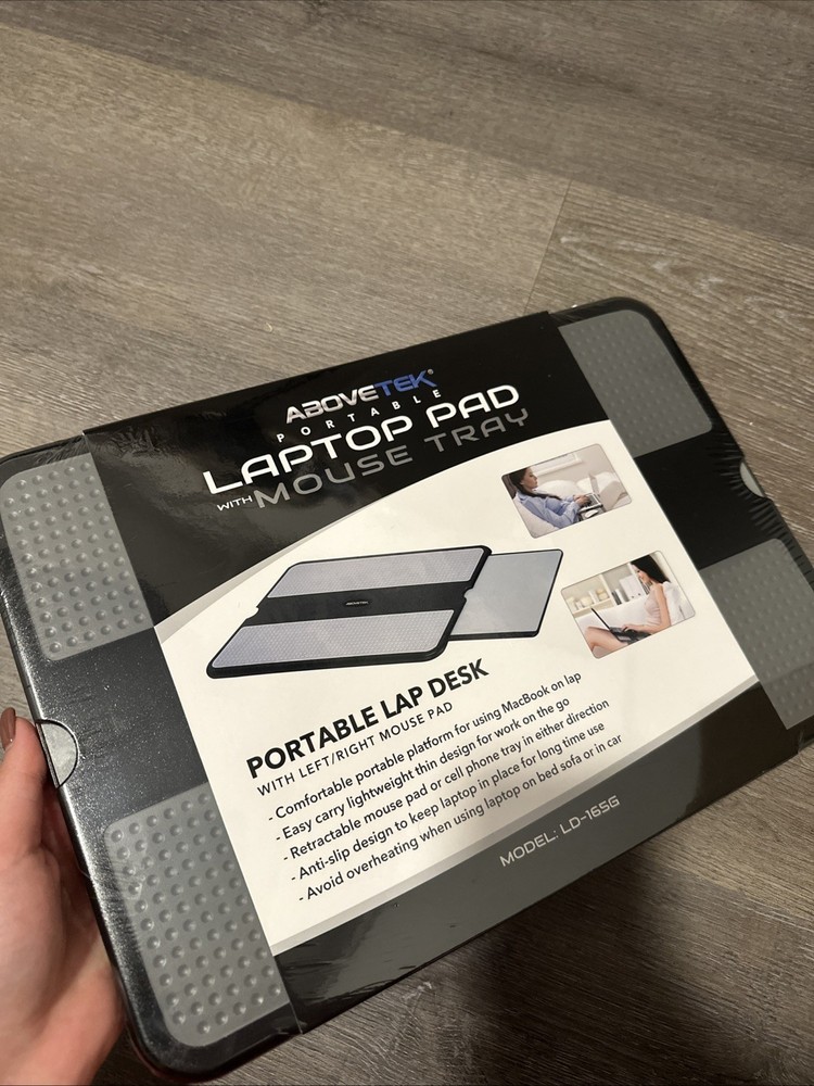 AboveTEK Portable Laptop Lap Desk with Retractable Mouse Pad Tray
