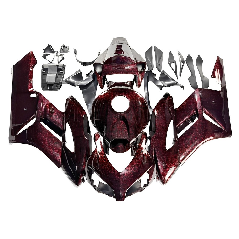Carbon Effect Red Injection Fairing For Honda CBR1000RR 2004 2005 04 05 Bodywork